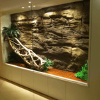Riverfalls pool waterfall with natural rock design and integrated grotto