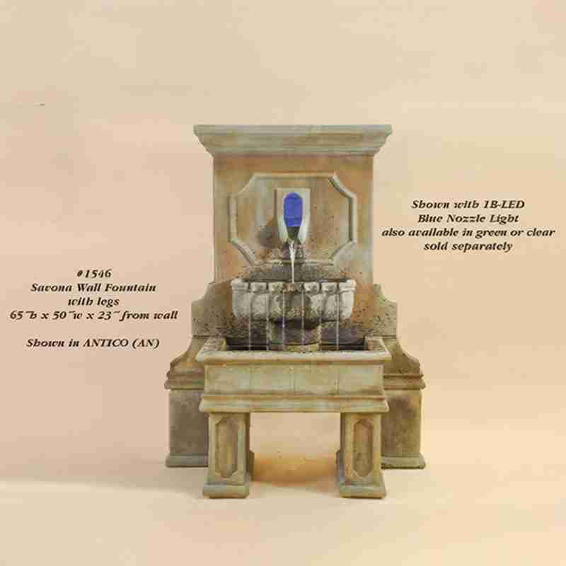 Giannini Garden Savonna Wall Fountain With Legs