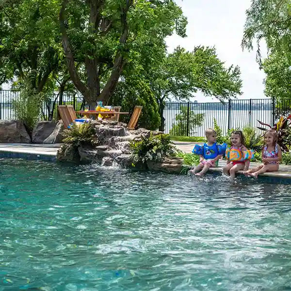 Serenity Medium Pool Waterfall