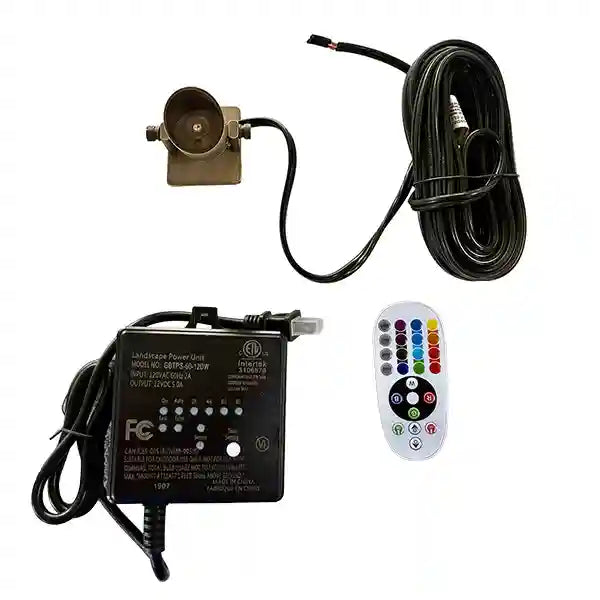 Brass Color Changing Underwater Light