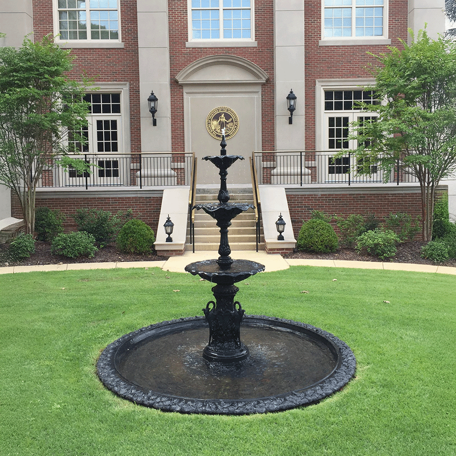 Cast Iron Three Tier Heron Fountain-  Contact for pricing