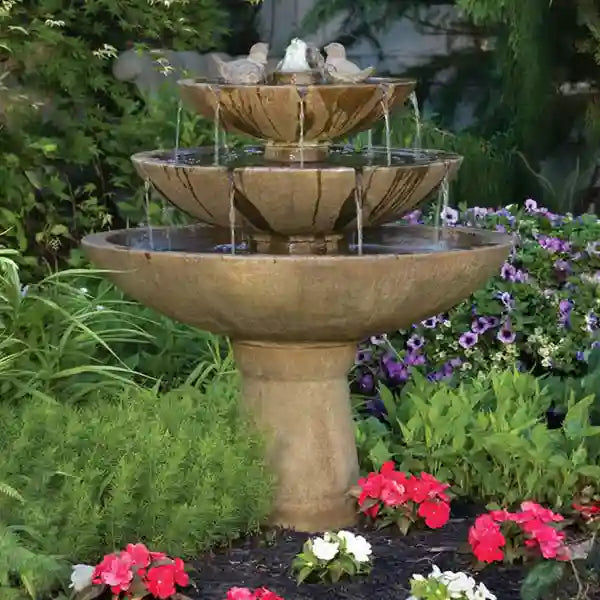 Massarelli Tranquillity Spill Fountain Birds 48 Inch