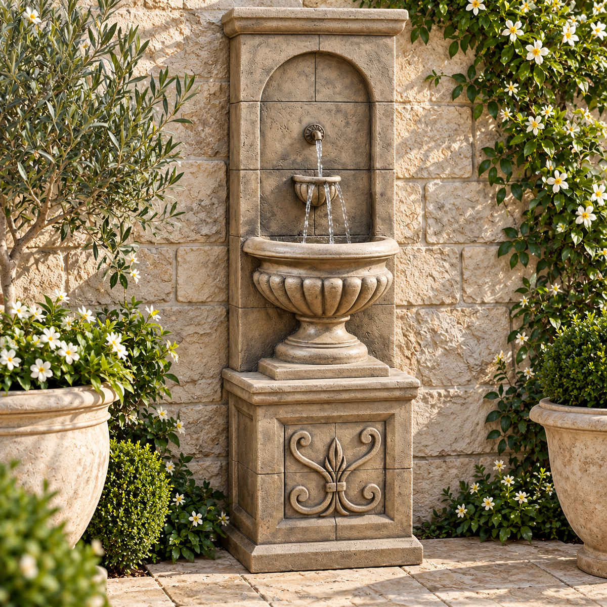 Fiore Vestibule Wall Fountain