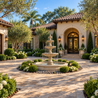 Fiore Stone Monaco 4-Tier Fountain with Fiore Pond