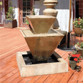 Gist Double Oblique Contemporary Fountain