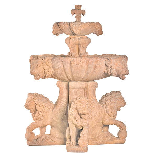 Fiore Large Lion Fountain