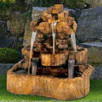 Henri Medium Rock Falls Fountain