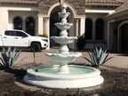 Henri Studio Four Tier Renaissance Fountain in Toscana Basin