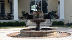 Fiore Stone Mediterranean Plumbed Fountain With Fiore Pond
