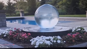 CRYSTAL SPHERE FOUNTAIN 14"