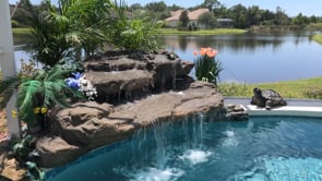 LEDGE FALLS Pool Waterfall by Universal Rocks