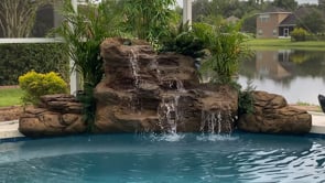 SERENITY Large Pool Waterfall by Universal Rocks