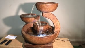 Henri Zen Three-Bowl Fountain