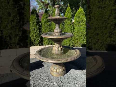 Henri Studio Large Contemporary Three Tiered Fountain