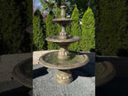 Henri Studio Large Contemporary Three Tiered Fountain