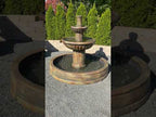 Henri Studio Fluted Fountain in Valencia Basin