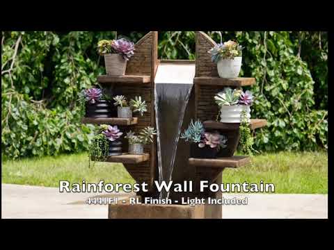 Henri Rainforest Wall Fountain