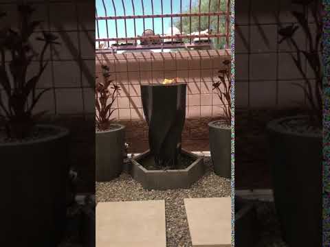 Gist Vortex Garden Fountain with Fire