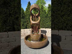 Henri Studio Balancing Rings Fountain with Copper Pipes