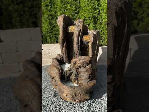 Henri Twin Falls Log Fountain