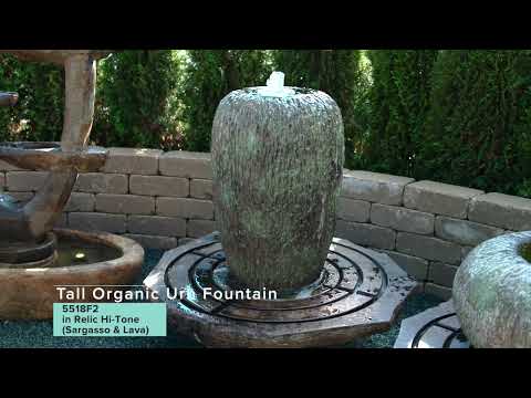 Henri Tall Organic Urn Fountain