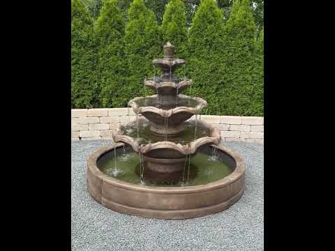 Henri Quattro Tier Fountain in Valencia Basin