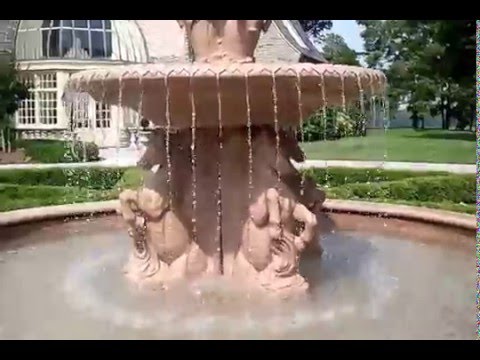 Fiore Three Tier Cavalli Fountain with 12' Bracci Basin