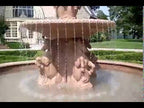 Fiore Three Tier Cavalli Fountain with 12' Bracci Basin