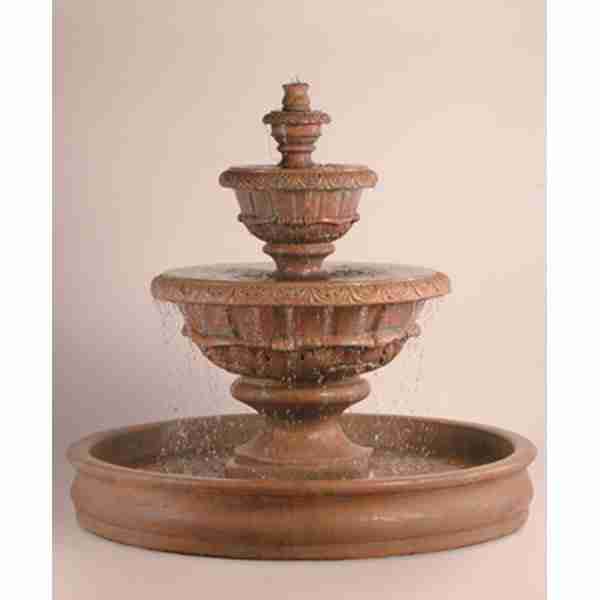 Fiore Roma Fountain with Fiore pond