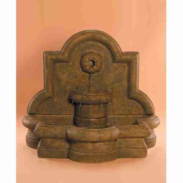 Fiore Rosette Quatrefoil Wall Fountain