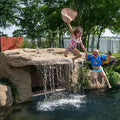 SUNSET GROVE Pool Waterfall by Universal Rocks