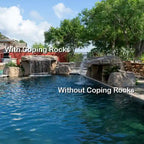 SUNSET GROVE Pool Waterfall by Universal Rocks