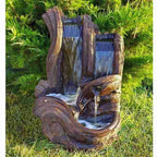 Henri Twin Falls Log Fountain