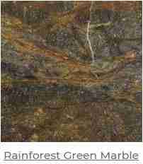 Rainforest Green Marble surface