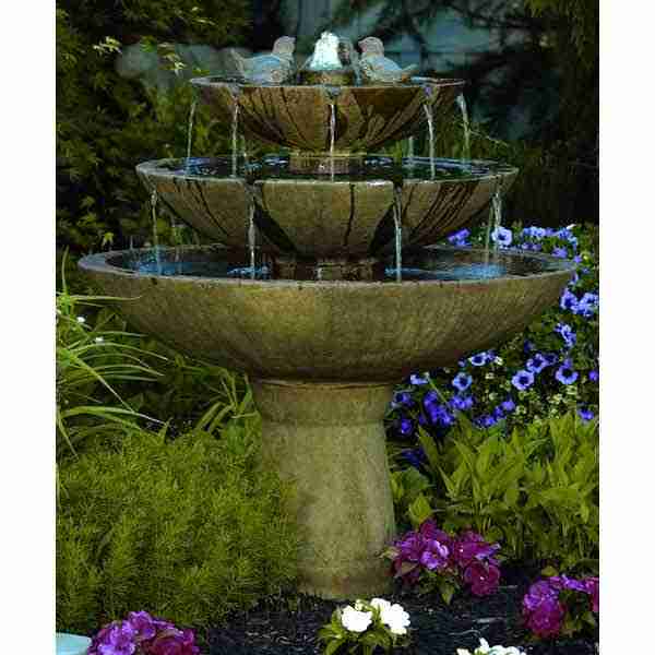 Massarelli Tranquillity Spill Fountain Birds