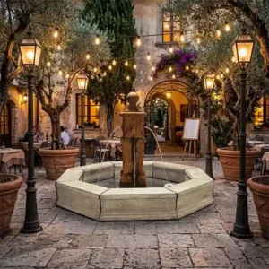 Fiore Bella Fountain Tall W/Octagon Pond 235-FLOB