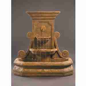 Fiore Grande Volute Wall Fountain