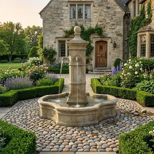 Giannini Garden Aquitaine Fountain With 70" Monaco Pond