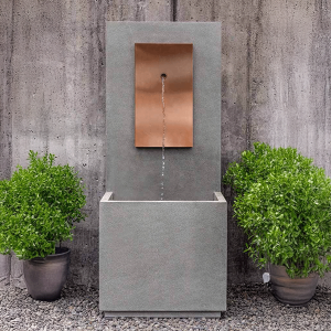 wall fountain with face