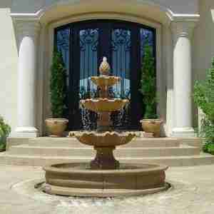 Giannini Garden Garda Three Tier Pond Fountain