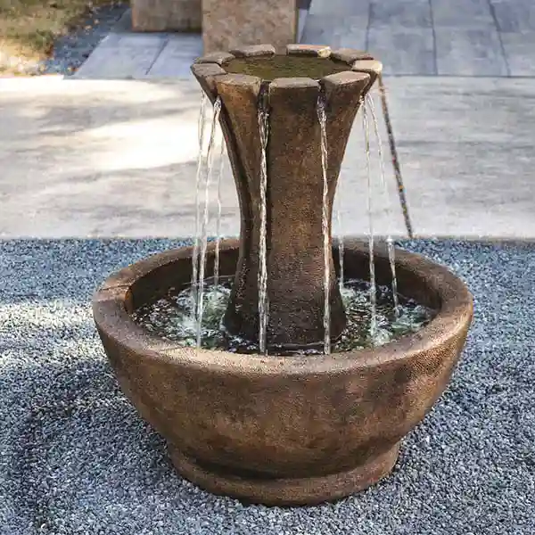 rushing water fountain