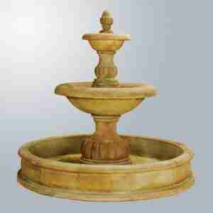 Giannini Garden Isola Two Tier Pond Fountain