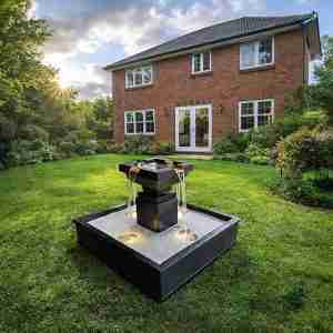 Architectural garden fountain