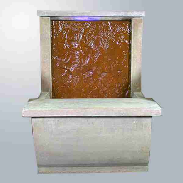 Giannini Garden Slate Water Wall with Bench