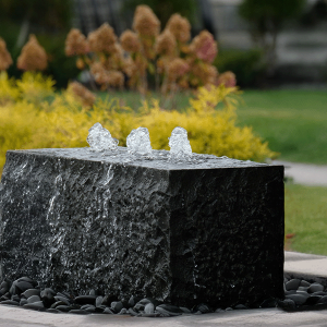 3 bubble stone fountain