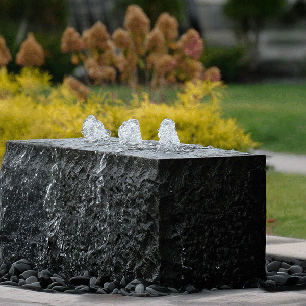3 bubble stone fountain