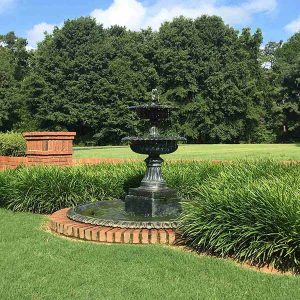 2-Tier Medius Greco Cast Iron Fountain (Basin Sold Separate)