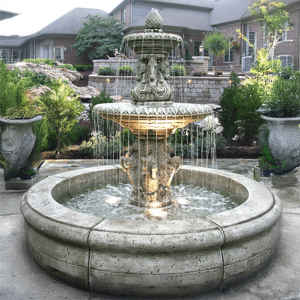 Fiore Cavalli Two Tier Fountain w/o Pond