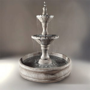 Fiore Dijon Fountain in 55" Basin