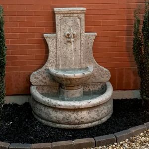 Fiore Fleur de Lis Wall Fountain LG137-FW